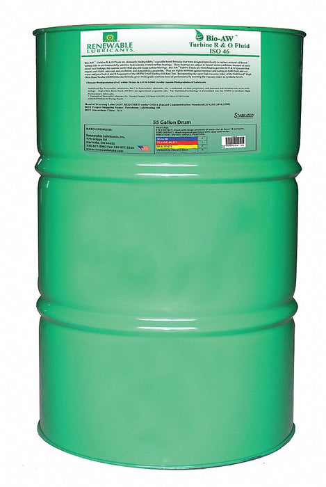 Hydraulic Oil Drum Yellow 55 gal