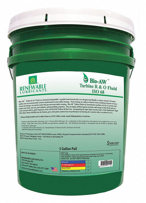 Hydraulic Oil Pail Yellow 5 gal