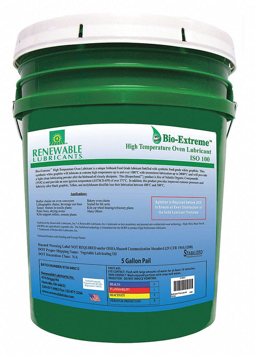 5 gal Pail Oven Chain Lubricant