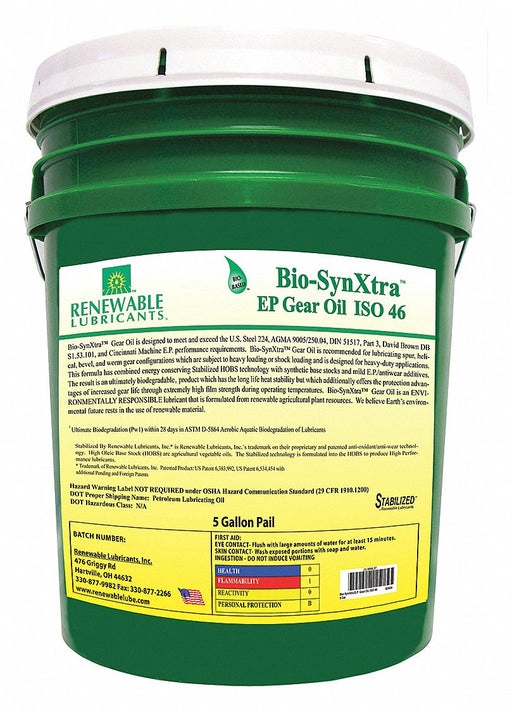 Gear Oil Pail Yellow 5 gal