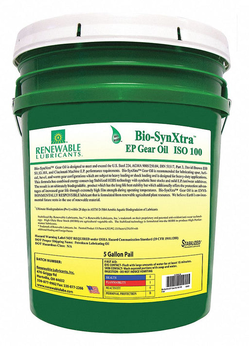Gear Oil Pail Yellow 5 gal