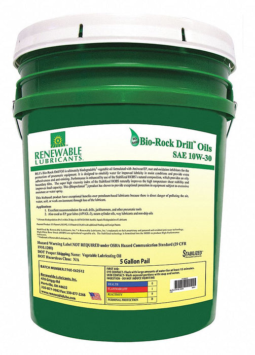 Air Tool Oil Yellow 5 gal Pail