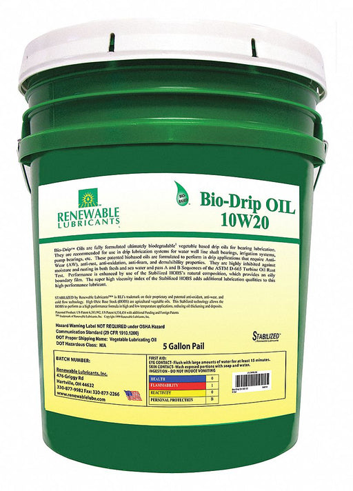 Drip Oil Synthetic Base 5 gal.