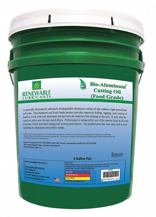 Cutting Oil Pail Yellow 5 gal.