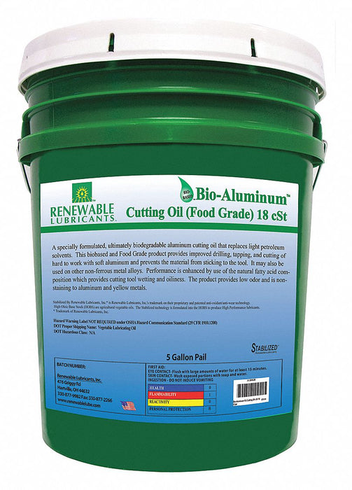 Cutting Oil Pail Yellow 5 gal.