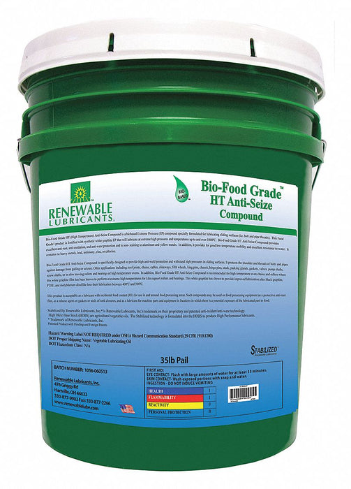 Food Grade Anti-Seize 35 lb Pail