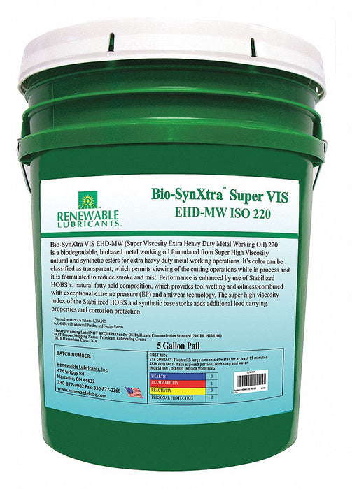 Cutting Oil Pail Yellow 5 gal.