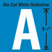 LetterLabel Vinyl 1-1/2inH 7/8inW PK5