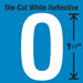 LetterLabel Vinyl 1-1/2inH 7/8inW PK5