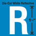 LetterLabel Vinyl 1-1/2inH 7/8inW PK5