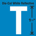 LetterLabel Vinyl 1-1/2inH 7/8inW PK5