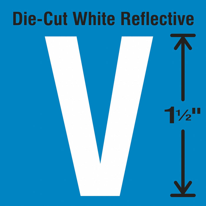 LetterLabel Vinyl 1-1/2inH 7/8inW PK5
