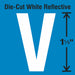 LetterLabel Vinyl 1-1/2inH 7/8inW PK5