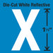 LetterLabel Vinyl 1-1/2inH 7/8inW PK5