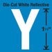 LetterLabel Vinyl 1-1/2inH 7/8inW PK5