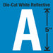 LetterLabel Vinyl 5inH 2-3/4inW PK5