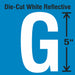 LetterLabel Vinyl 5inH 2-3/4inW PK5