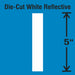 LetterLabel Vinyl 5inH 2-3/4inW PK5
