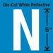 LetterLabel Vinyl 5inH 2-3/4inW PK5