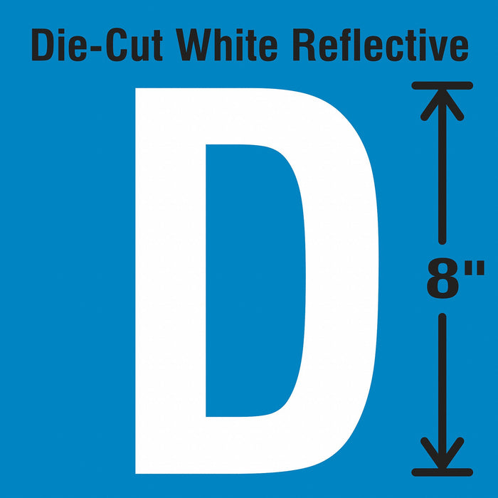 Letter Label Vinyl 8 in H 4-3/4 in W