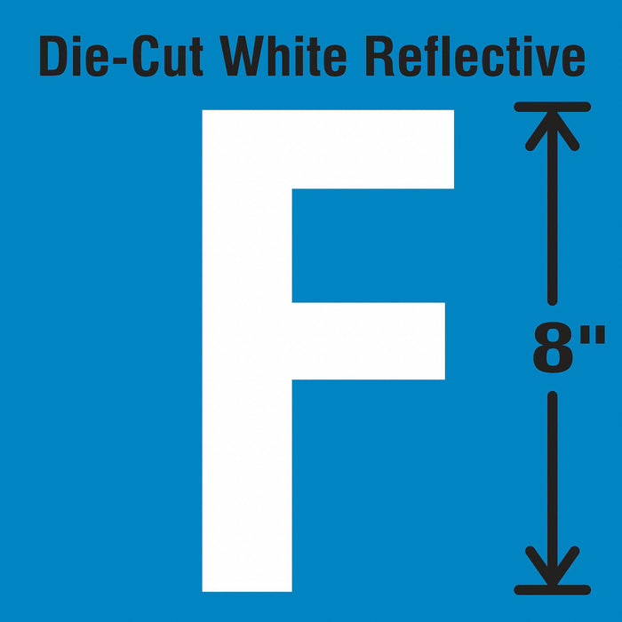 Letter Label Vinyl 8 in H 4-3/4 in W