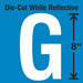 Letter Label Vinyl 8 in H 4-3/4 in W
