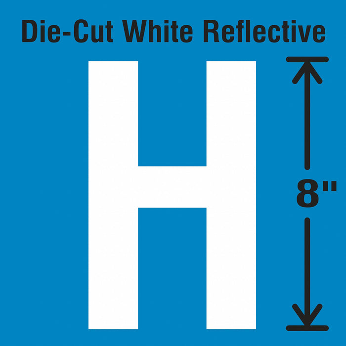Letter Label Vinyl 8 in H 4-3/4 in W