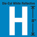 Letter Label Vinyl 8 in H 4-3/4 in W
