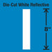 Letter Label Vinyl 8 in H 4-3/4 in W