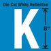 Letter Label Vinyl 8 in H 4-3/4 in W