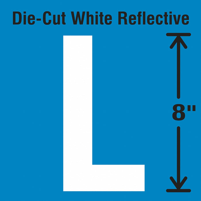 Letter Label Vinyl 8 in H 4-3/4 in W