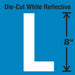 Letter Label Vinyl 8 in H 4-3/4 in W