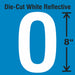 Letter Label Vinyl 8 in H 4-3/4 in W