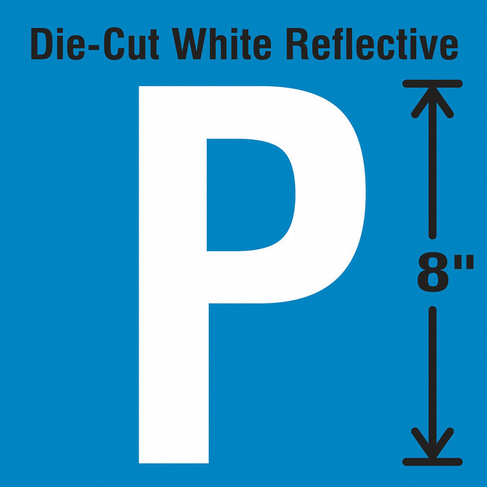 Letter Label Vinyl 8 in H 4-3/4 in W
