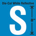 Letter Label Vinyl 8 in H 4-3/4 in W