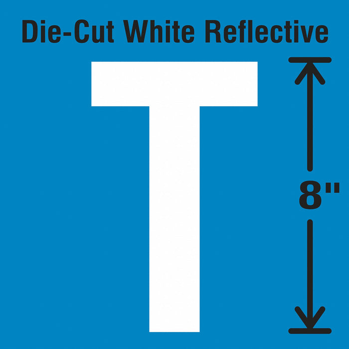 Letter Label Vinyl 8 in H 4-3/4 in W