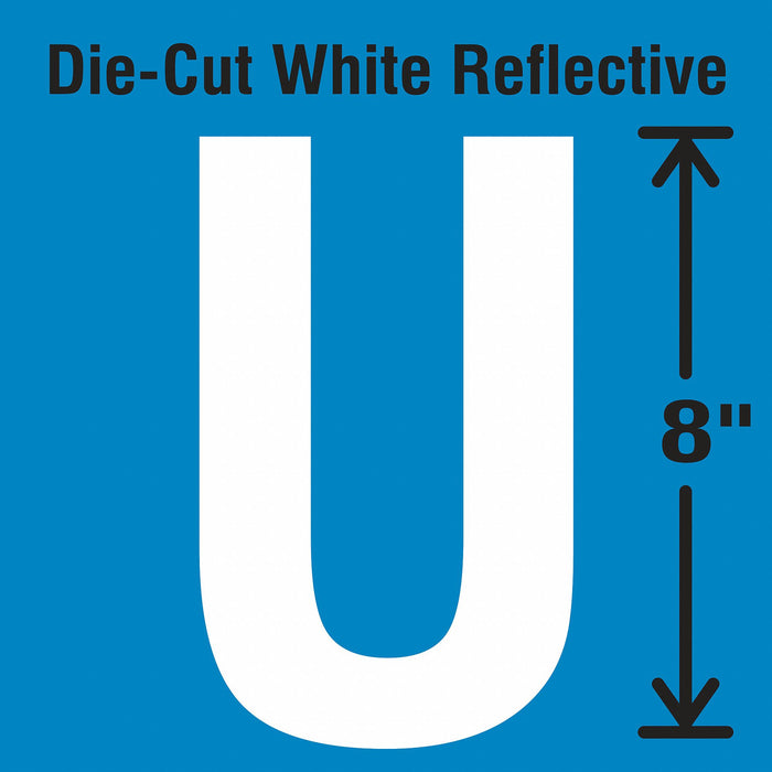 Letter Label Vinyl 8 in H 4-3/4 in W