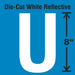 Letter Label Vinyl 8 in H 4-3/4 in W
