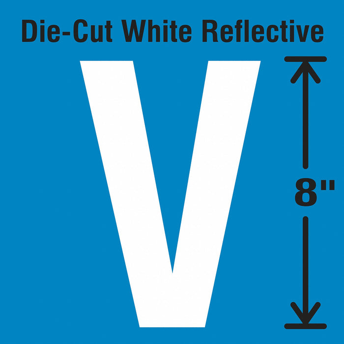 Letter Label Vinyl 8 in H 4-3/4 in W