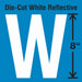 Letter Label Vinyl 8 in H 4-3/4 in W