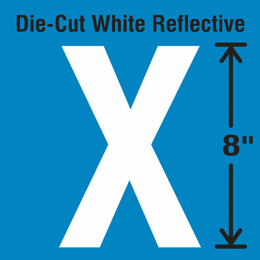 Letter Label Vinyl 8 in H 4-3/4 in W
