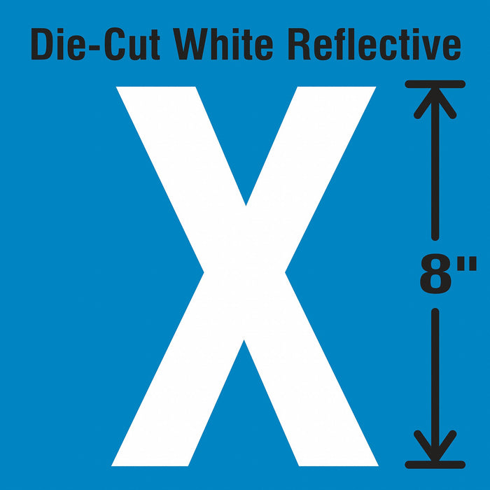 Letter Label Vinyl 8 in H 4-3/4 in W