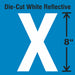 Letter Label Vinyl 8 in H 4-3/4 in W