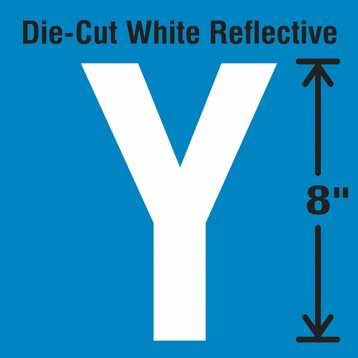 Letter Label Vinyl 8 in H 4-3/4 in W