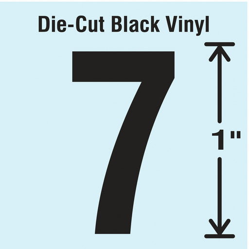 Die Cut Number Label 7 PK10