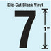 NumberLabel Vinyl 1inH 5/8inW PK10