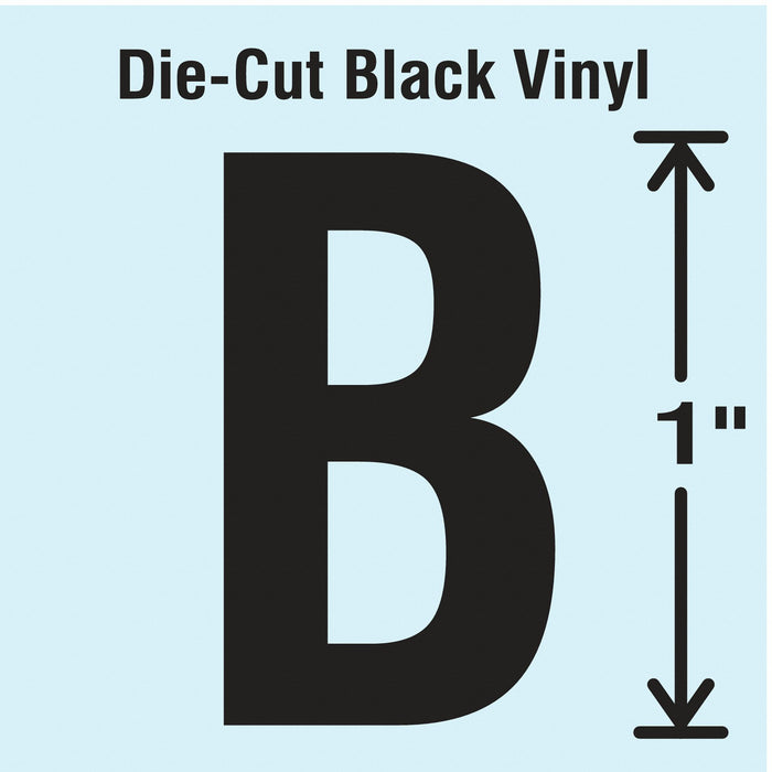 K8338 LetterLabel Vinyl 1inH 5/8inW PK10