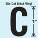 K8338 LetterLabel Vinyl 1inH 5/8inW PK10
