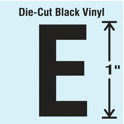 K8338 LetterLabel Vinyl 1inH 5/8inW PK10