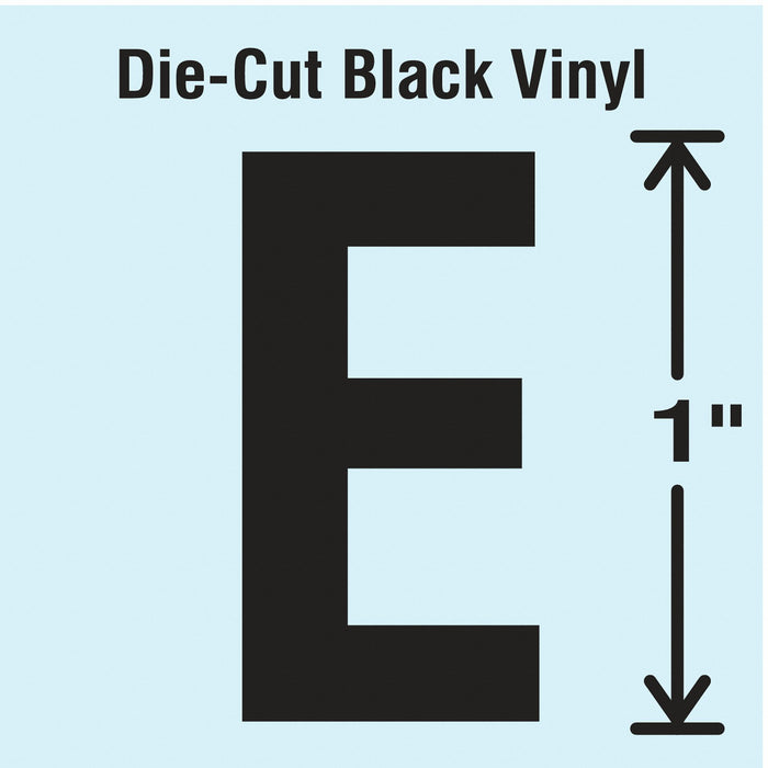K8338 LetterLabel Vinyl 1inH 5/8inW PK10